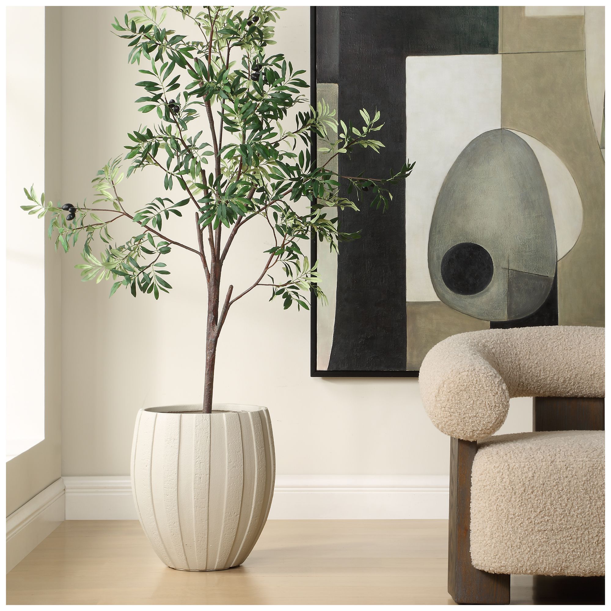 Image 4 Uttermost Ridgehaven 17 7/8" High Natural Indoor-Outdoor Planter more views