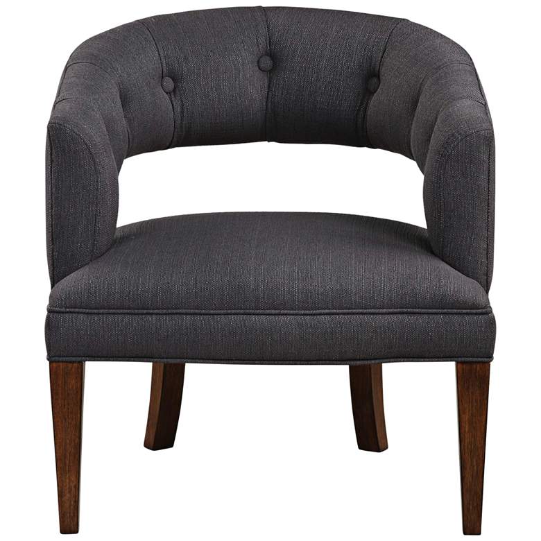 Image 1 Uttermost Ridley Charcoal Fabric Tufted Accent Chair