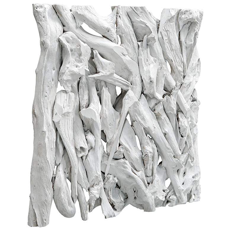Image 5 Uttermost Rio Whitewashed 23 1/2" Square Wood Wall Art more views