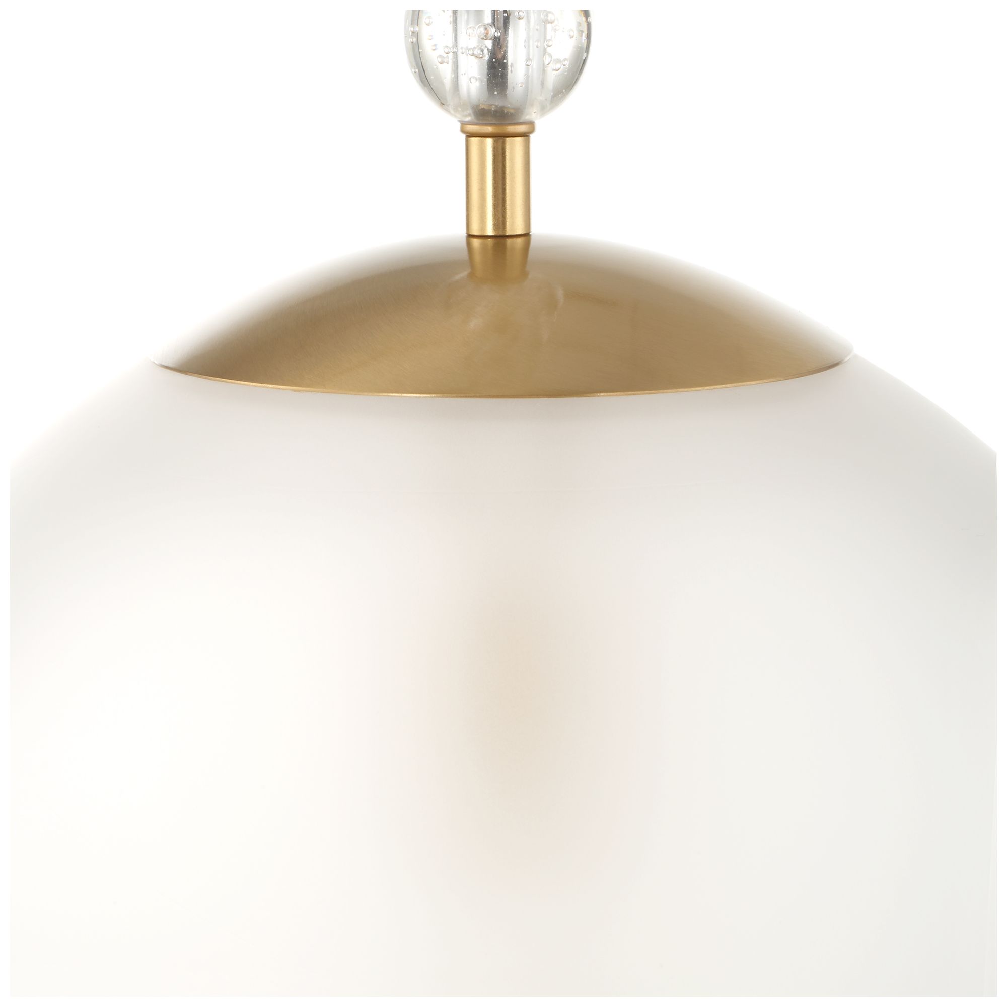 Image 7 Uttermost Ripple 11 5/8" Wide Brass 1-Light Frosted Glass Pendant more views
