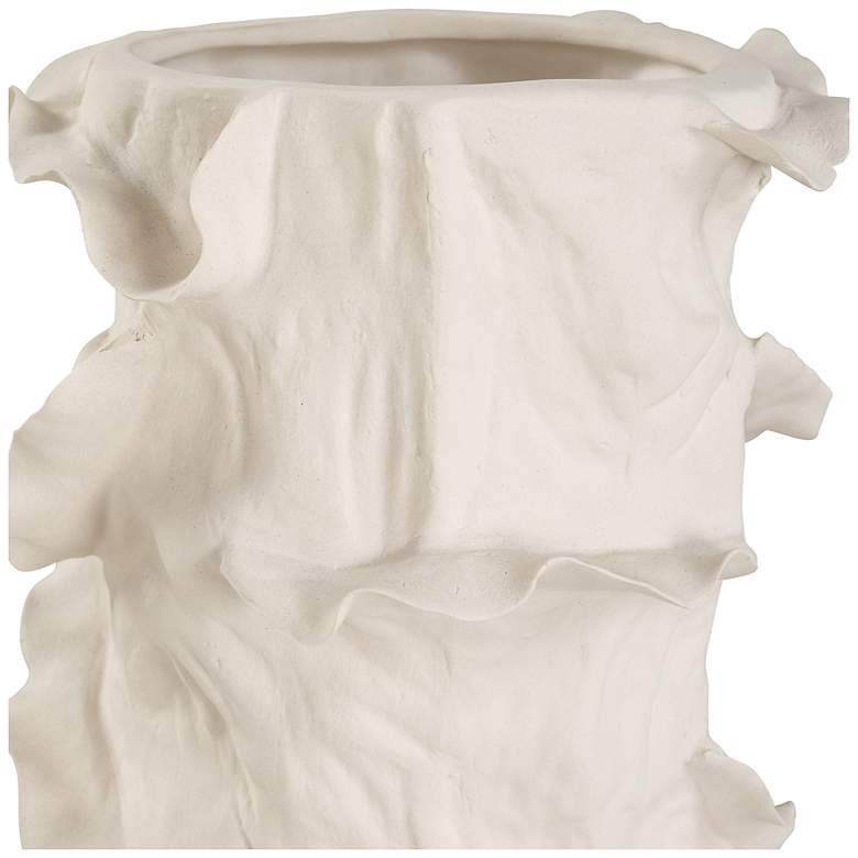 Image 4 Uttermost Ripple Crest 2-Piece Crisp White Vase Set more views