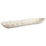 4_Uttermost Ripple Crest 32" Long Matte White Ceramic Bowl more views
