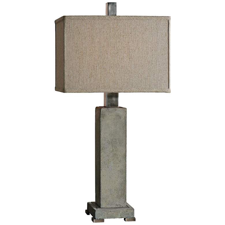 Image 1 Uttermost Risto Brushed Aluminum Table Lamp
