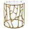 Uttermost Ritual Round Gold Side Table