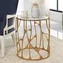 1_Uttermost Ritual Round Gold Side Table