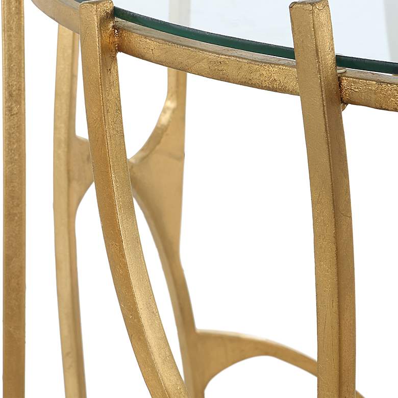 Image 3 Uttermost Ritual Round Gold Side Table more views