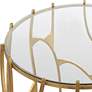 4_Uttermost Ritual Round Gold Side Table more views