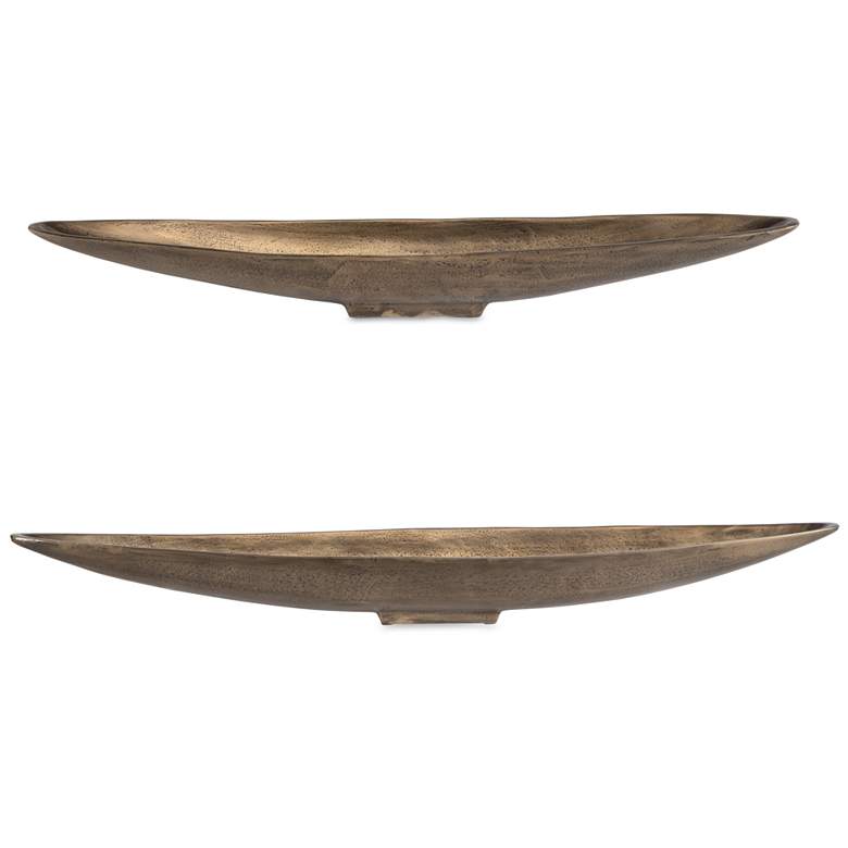 Image 1 Uttermost River Run Cast Aluminum 2-Piece Decorative Bowls