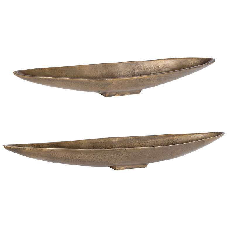 Image 3 Uttermost River Run Cast Aluminum 2-Piece Decorative Bowls more views