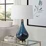 3_Uttermost Riviera 27 3/4" High Sapphire Navy Blue Glass Table Lamp more views