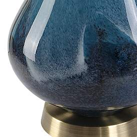 Image5 of Uttermost Riviera 27 3/4" High Sapphire Navy Blue Glass Table Lamp more views