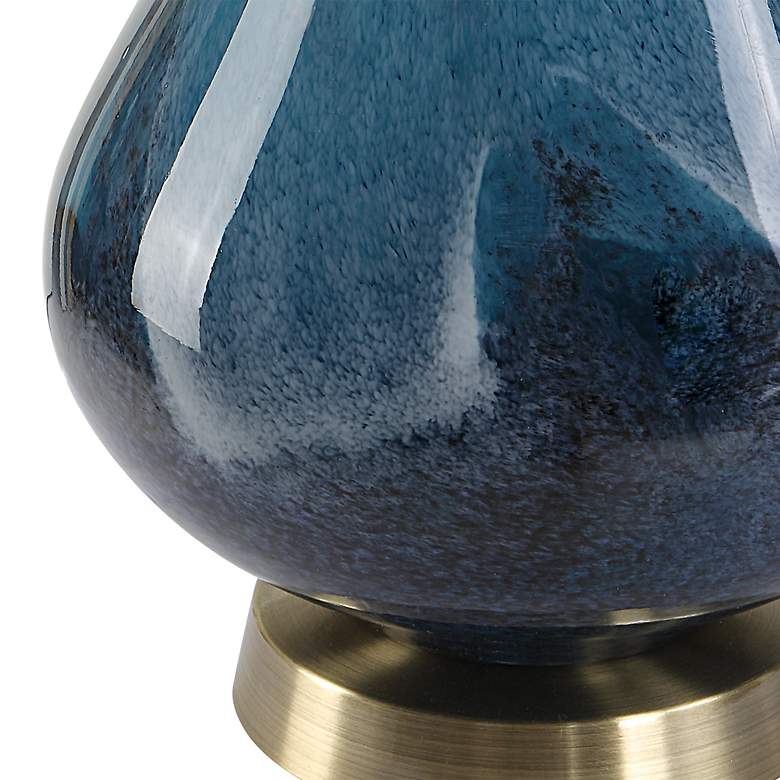 Image 5 Uttermost Riviera 27 3/4" High Sapphire Navy Blue Glass Table Lamp more views