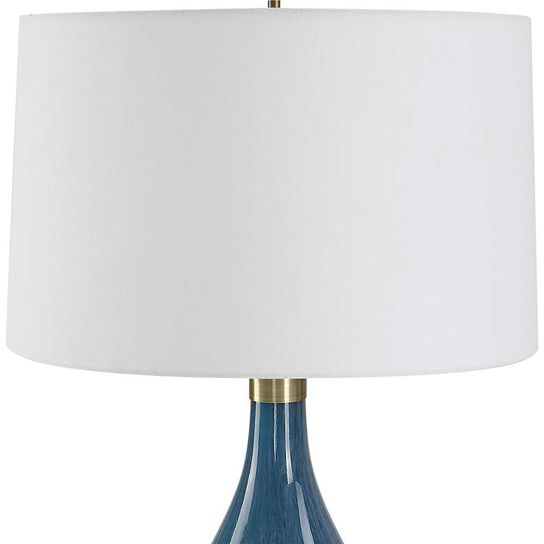 Image 6 Uttermost Riviera 27 3/4" High Sapphire Navy Blue Glass Table Lamp more views