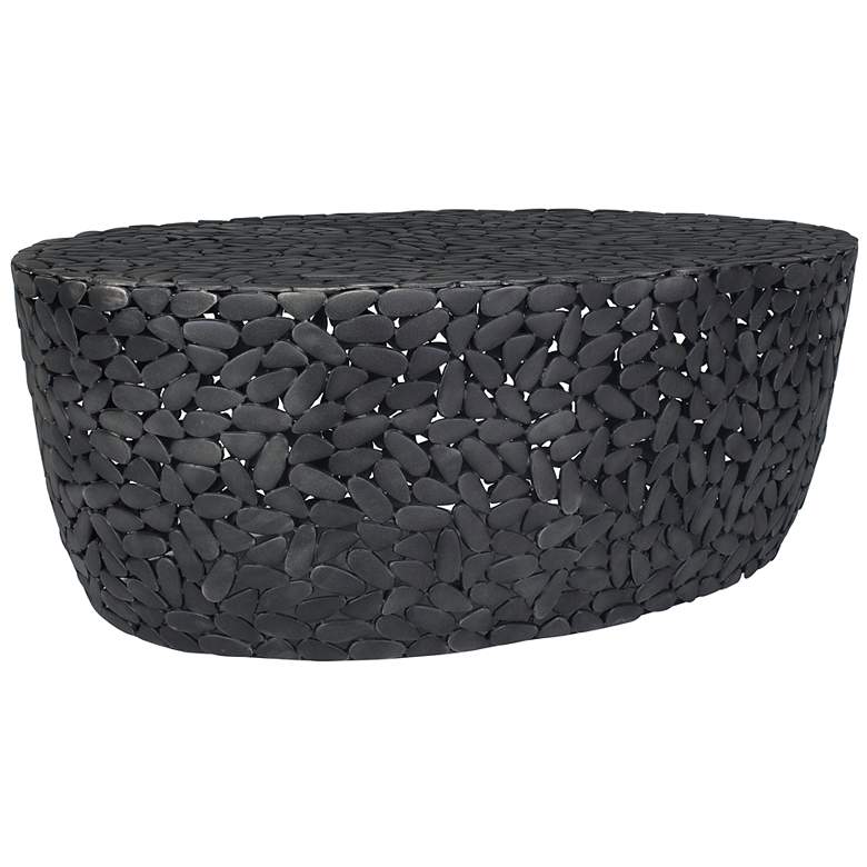 Image 3 Uttermost Rivington 40" W Black Aluminum Outdoor Coffee Table more views