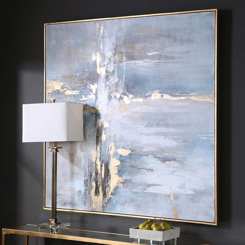 Image 4 Uttermost Road Less Traveled 51" Square Canvas Wall Art more views