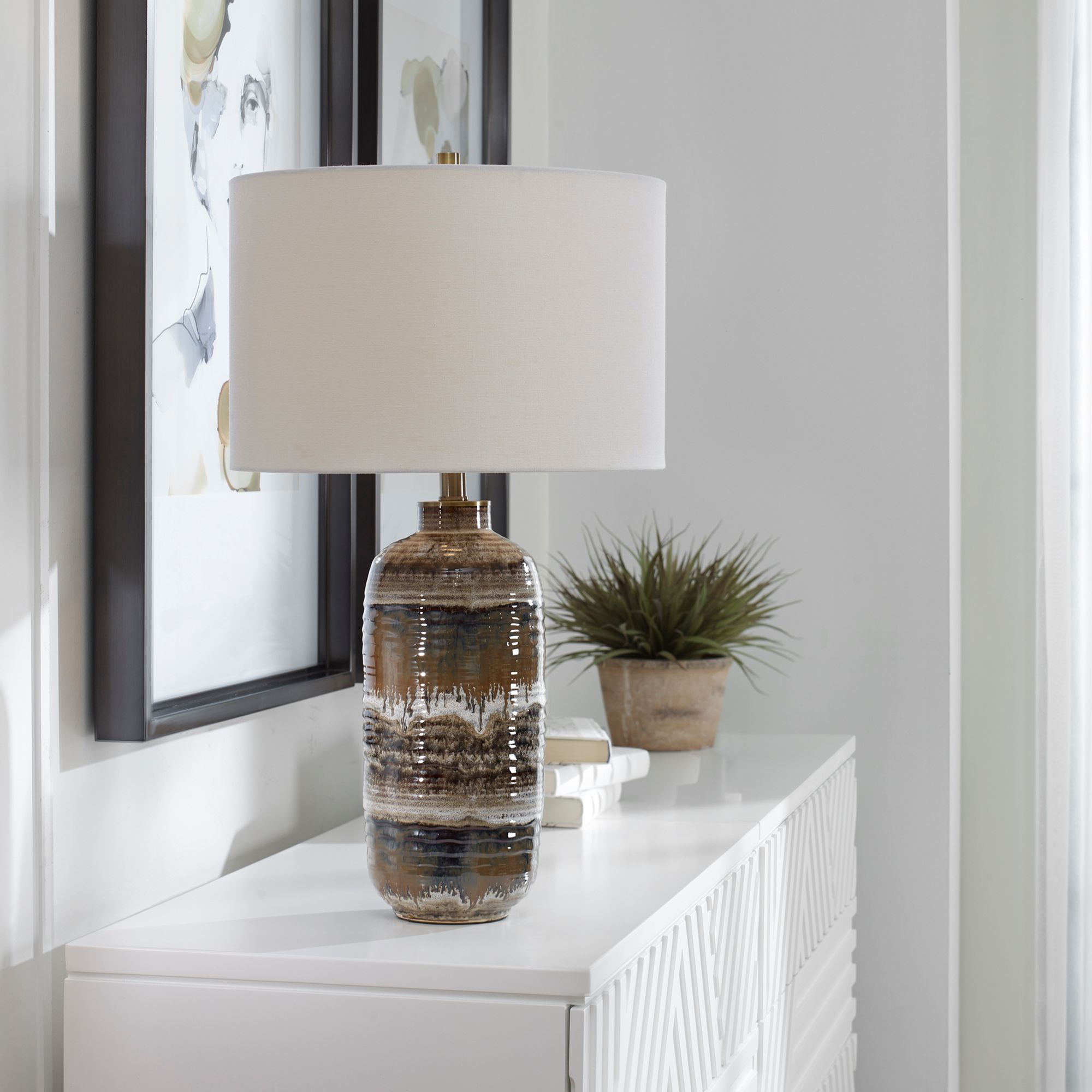 Image 7 Uttermost Roan 26 1/2" High Multicolor Ceramic Table Lamp more views