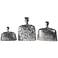 Uttermost Roberto Finials 3-Piece Silver Sculptures Set