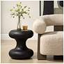 3_Uttermost Robles 18" H x 16" W Matte Black Indoor-Outdoor Accent Table more views