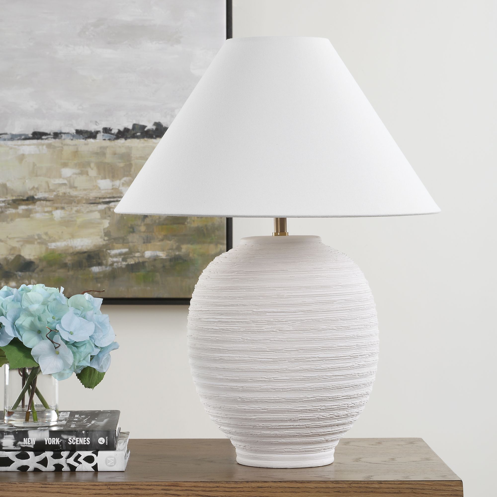Image 3 Uttermost Rocio 25" Warm White Ceramic Table Lamp more views