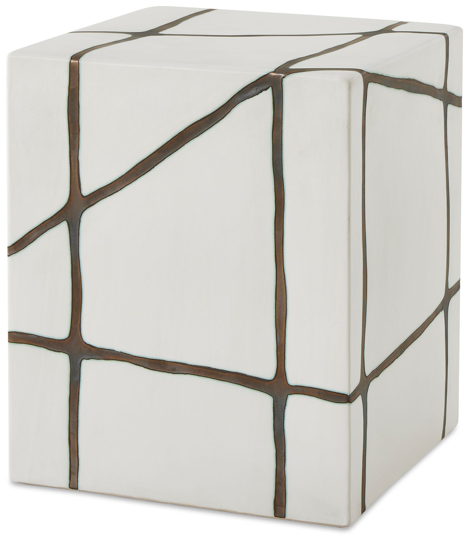 Image 2 Uttermost Rocklyn 16 1/4" H Outdoor White Garden Stool