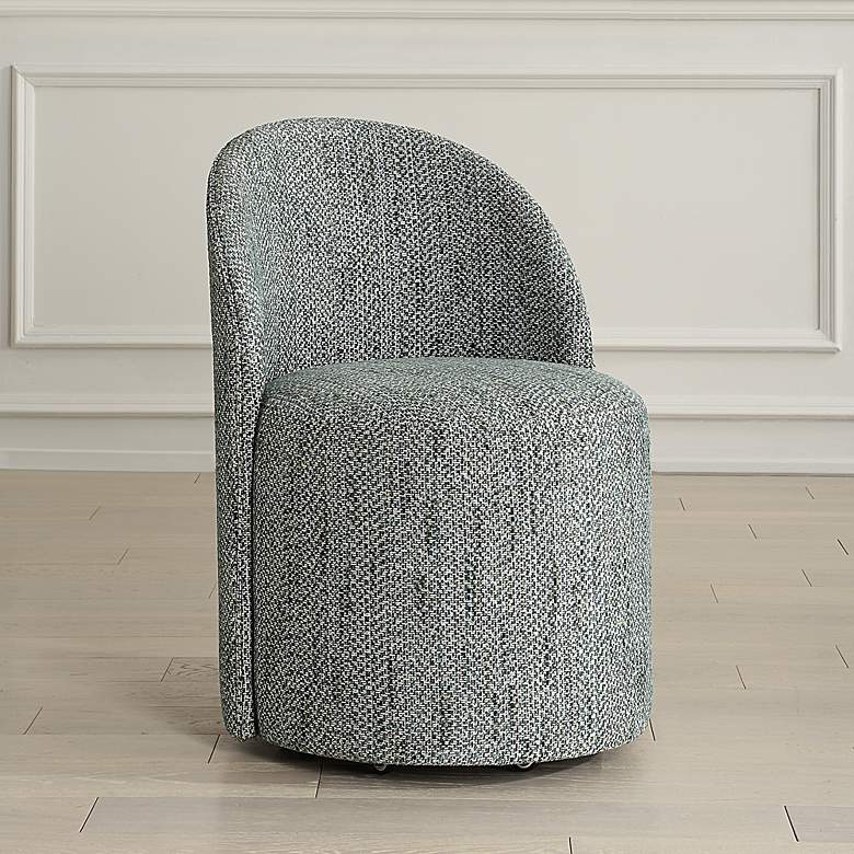 Image 1 Uttermost Roll With It Teal Dining Chair