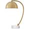 Uttermost Romani 22" High Antique Brass Plated Desk Lamp with Crystal Base