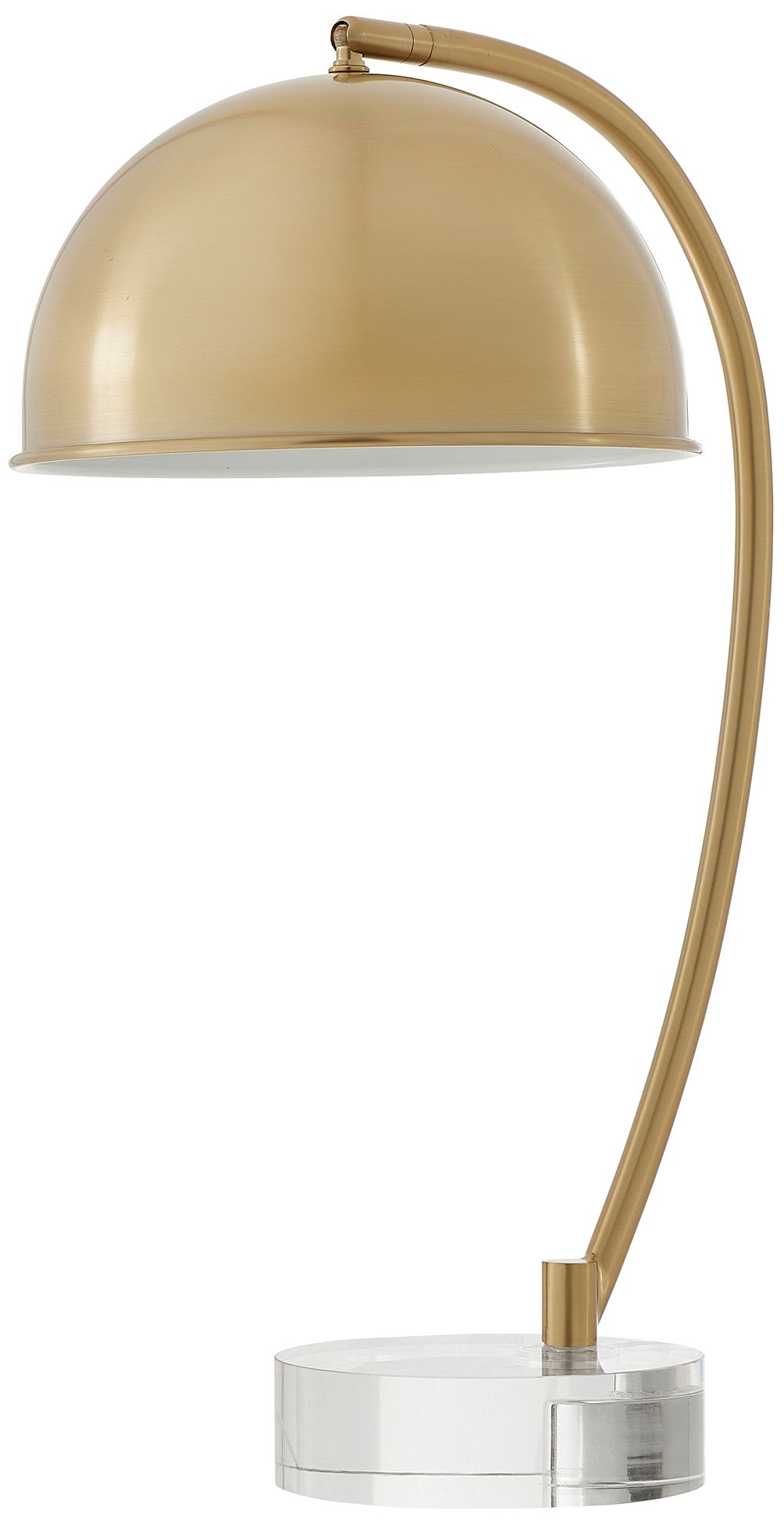 Image 5 Uttermost Romani 22" High Antique Brass Plated Desk Lamp with Crystal Base more views