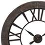 Uttermost Ronan Dark Bronze 40" Round Wall Clock