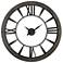 Uttermost Ronan Rustic Bronze 60" Round Wall Clock