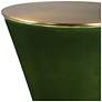 5_Uttermost Ronde 24" H x 8 1/2" W Green and Brass Drink Table more views