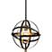 Uttermost Rondure 15" Wide Bronze and Brass Orb Pendant