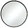 Uttermost Ronson 34" Gold and Matte Black Round Wall Mirror