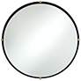 2_Uttermost Ronson 34" Gold and Matte Black Round Wall Mirror