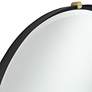 3_Uttermost Ronson 34" Gold and Matte Black Round Wall Mirror more views