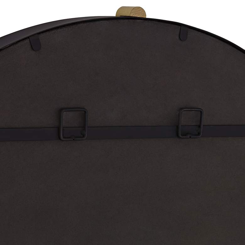 Image 4 Uttermost Ronson 34" Gold and Matte Black Round Wall Mirror more views