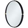 5_Uttermost Ronson 34" Gold and Matte Black Round Wall Mirror more views