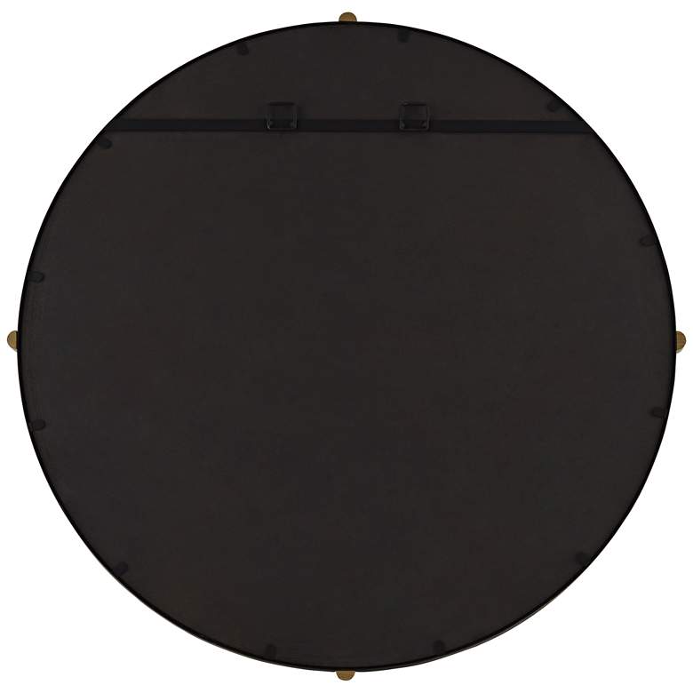 Image 6 Uttermost Ronson 34 inch Gold and Matte Black Round Wall Mirror more views