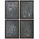 Uttermost Root Study 4-Piece 23 3/4"H Framed Wall Art Set