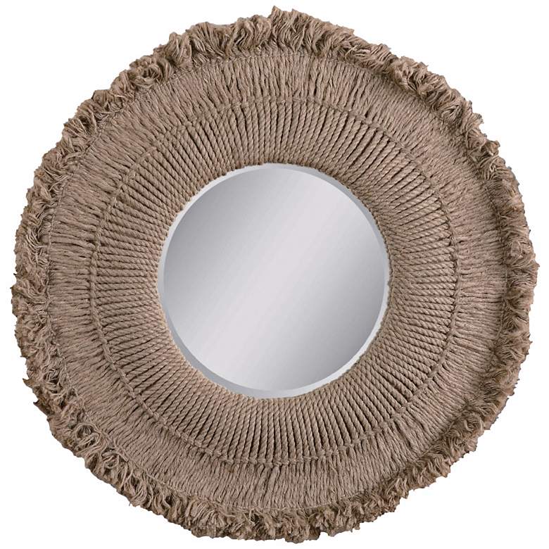 Image 1 Uttermost Ropa Vieja 39 1/2 inch Wide Round Wall Mirror