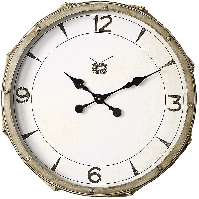 Image 1 Uttermost Rope Snare 21 inch Round Wall Clock