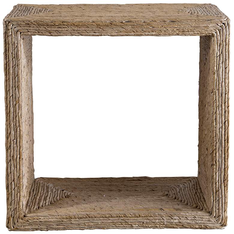 Image 2 Uttermost Rora 22" Wide Banana Plant Square Accent Table