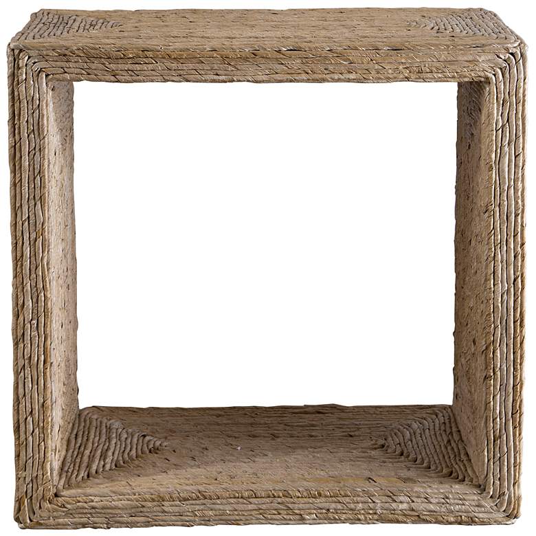 Image 2 Uttermost Rora 22 inch Wide Banana Plant Square Accent Table