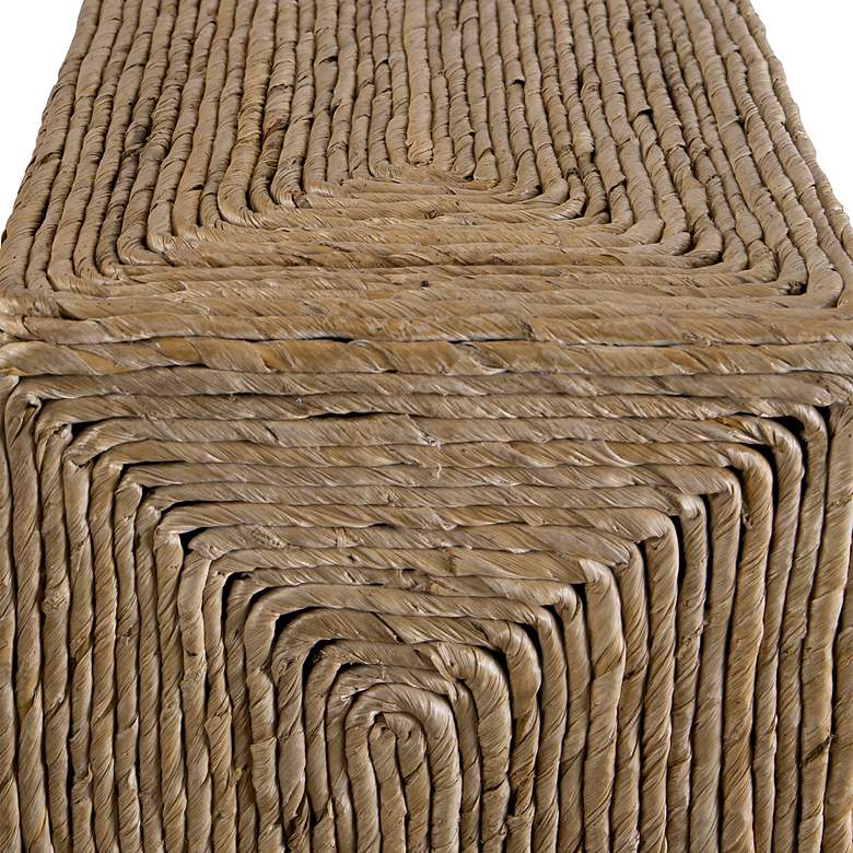 Image 5 Uttermost Rora 22" Wide Banana Plant Square Accent Table more views
