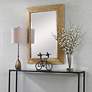 3_Uttermost Rora 46" x 34" Natural Banana Plant Wall Mirror more views