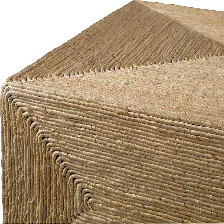 Image 7 Uttermost Rora 48" Wide Natural Woven Banana Coffee Table more views