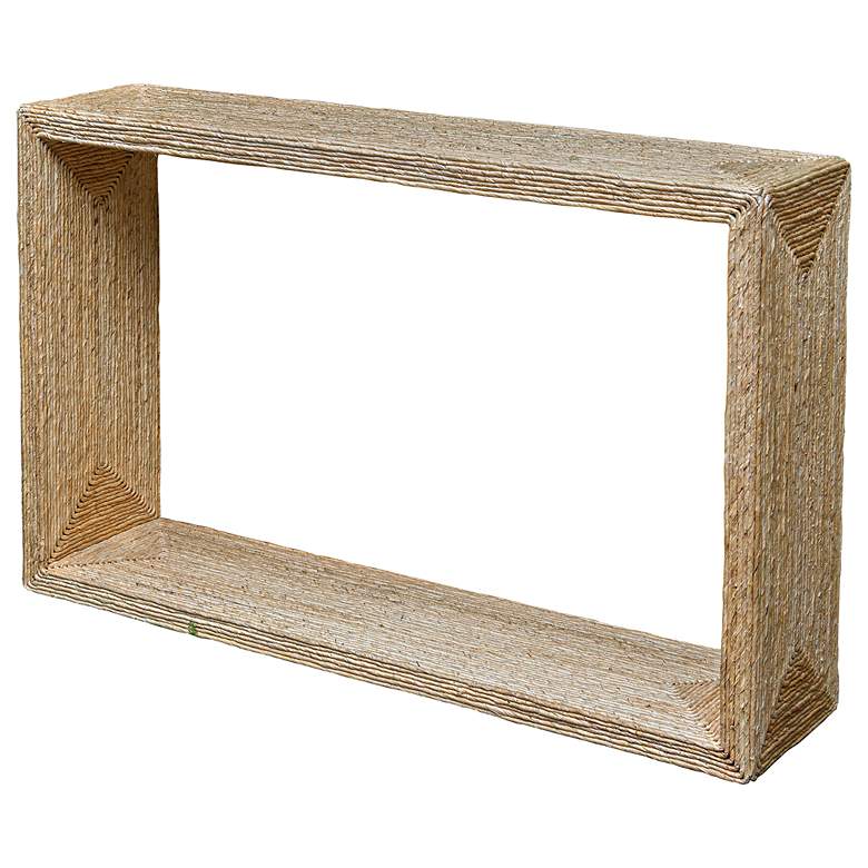 Image 3 Uttermost Rora 52"W Natural Woven Banana Plant Console Table more views
