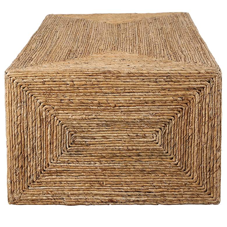 Image 6 Uttermost Rora Open 46"W Natural Woven Banana Coffee Table more views
