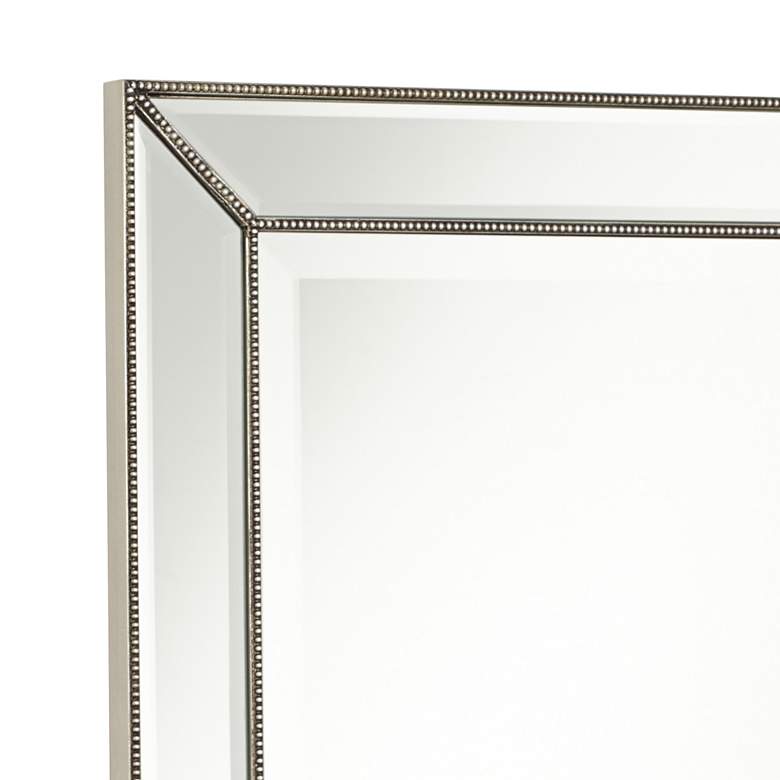 Image 4 Uttermost Roseau Silver Pewter 24" x 34" Beaded Wall Mirror more views