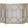 1_Uttermost Rosen 52 1/2" Wide Antiqued Gold Leaf Fireplace Screen