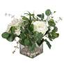2_Uttermost Rosewood 13" High Faux Flower Garden Bouquet